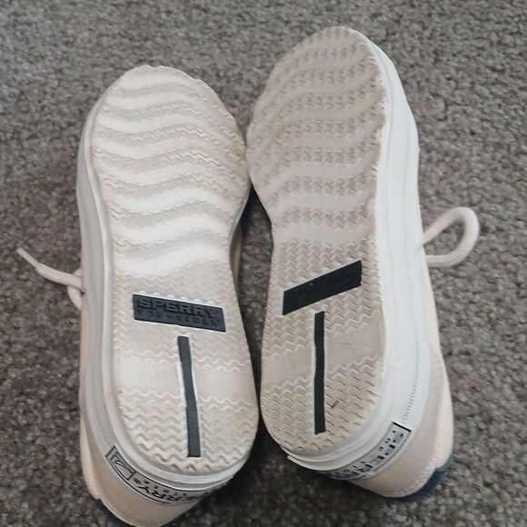 Sperry Top Siders Marine ivory color boat shoes Sz 5 EUC - Picture 11 of 11